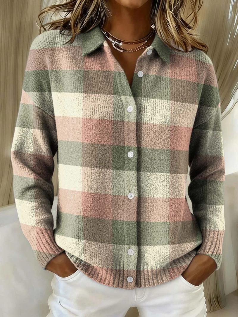 Sylverianne | Pastel Plaid Cardigan